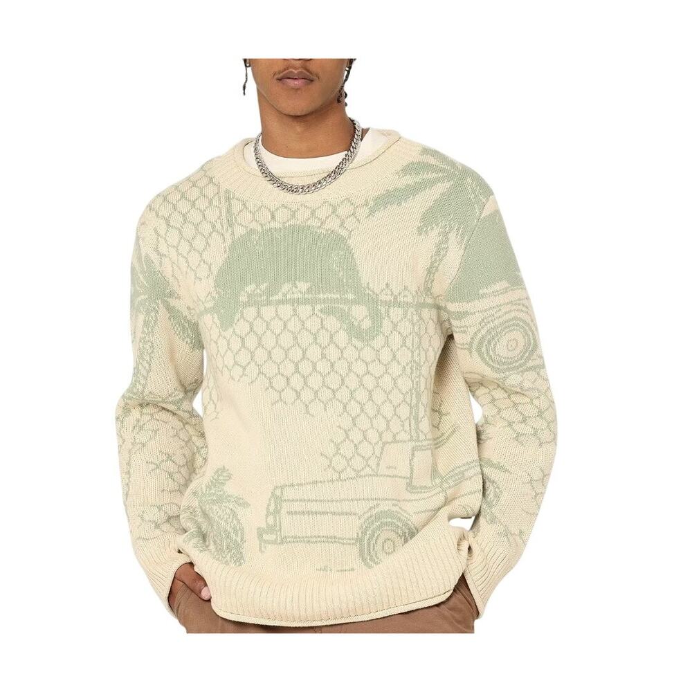 NEW Honor the Gift HTG, Jungle Sweater, Beige/Green, 3XL 140$